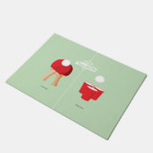 それからそして今: 卓球 ドアマット (アングル)