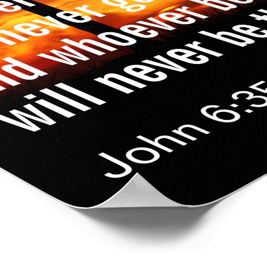 それからイエスは言った,「わたしは命のパンだ。 ポスター (角)