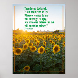 それからイエスは言った,「わたしは命のパンだ。 ポスター