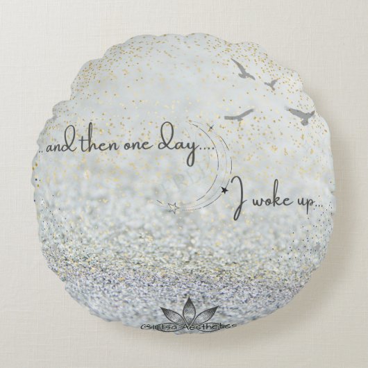 ...それから一日の円枕 ラウンドクッション (正面)