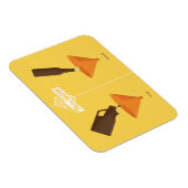 それから今：ビールポン マグネット (右側)