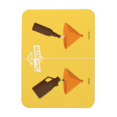 それから今：ビールポン マグネット (縦)