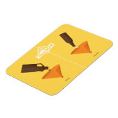 それから今：ビールポン マグネット (左側)