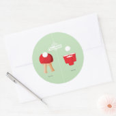 それから今：ピンポン ラウンドシール (封筒)