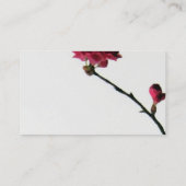 それから咲く東洋の禅の花柄の発芽 名刺 (裏面)