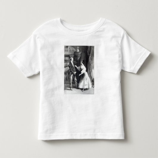 それから彼女はダーシーが自発的に何をしたか彼に話した トドラーTシャツ (正面)