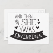 それから彼女は無敵だった ポストカード (正面/裏面)