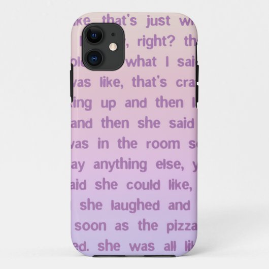 それから彼女は言った Case-Mate iPhoneケース (裏面)