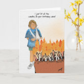 それから消防署を呼んだ！ カード (黄色い花)