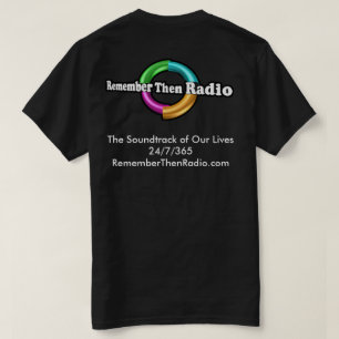 それから無線のロゴの暗闇のティーを覚えて下さい Tシャツ