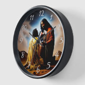 それから男のキリスト教の壁時計 壁時計 (傾斜)