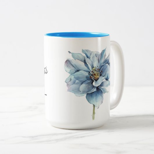 それから花で私の魂を歌う ツートーンマグカップ (正面右)