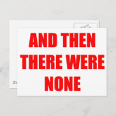 それから誰もいなかった ポストカード (正面/裏面)