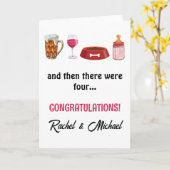 それから4枚の新生児 カード (黄色い花)