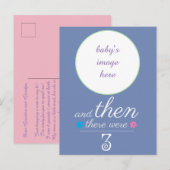 それから、赤ちゃんのお知らせのポストカードが3枚ありました。 案内ポストカード (正面/裏面)