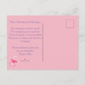 それから、赤ちゃんのお知らせポストカードが3枚ありました。 案内ポストカード (裏面)