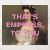 それがあなたのお妃よ スパークリングワインラベル (シングルラベル)