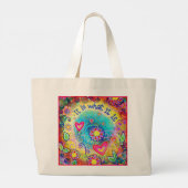 それがお洒落引用文のインスピレーションである ラージトートバッグ (裏面)