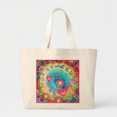 それがお洒落引用文のインスピレーションである ラージトートバッグ (正面)