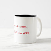 それがすべて… ROSEDALEを始めたところ、ニューヨークのマグ ツートーンマグカップ (正面右)