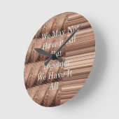 それがそう編まれるすべてのキリンのサファリHakuna Matataあります ラウンド壁時計 (傾斜)