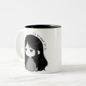 それがそのままの自分に共感できるちびキャライラスト ツートーンマグカップ (正面左)