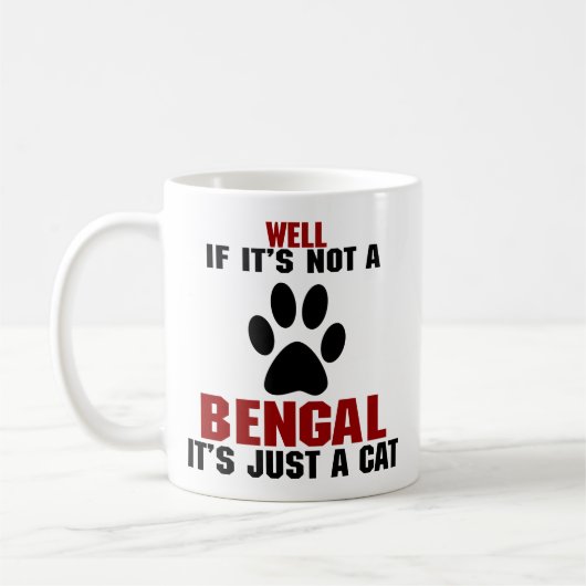 それがちょうど猫それなかったらベンガル湧き出させて下さい コーヒーマグカップ (左)