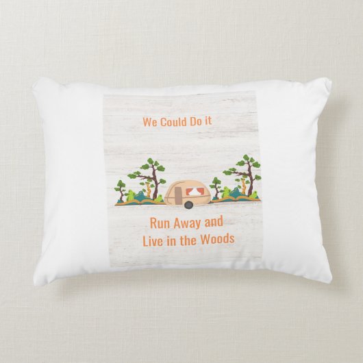 それができ走るし、遠くに森の中で暮らすこともできる アクセントクッション (正面)