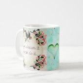 それがによって夢を見れば、感動的な引用文のコーヒー・マグ コーヒーマグカップ (正面左)