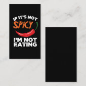 それがぴりっとしなければ、私は食べていません 名刺 (正面/裏面)