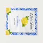 それがアモア地中海のブライダルシャワー背景 タペストリー (正面(横))