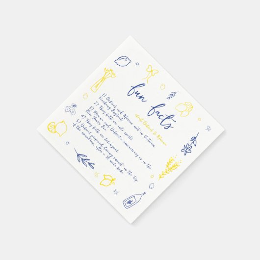 それがアモーレイタリアンおもしろい事実新婚結婚者の スタンダードカクテルナプキン (角)