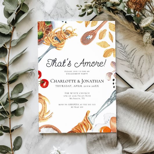 それがアモーレスクイタリアンリプト婚約パーティ 招待状