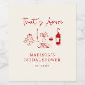 それがアモーレ イタリアンレッド 手描き ワインラベル (シングルラベル)