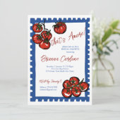 それがアモーレ トマト ブルー イタリアン ブライダル シャワー 招待状 (スタンド正面)