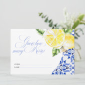 それがアモーレ レモン イタリアン ブルー タイル 何回キス? 招待状 (スタンド正面)