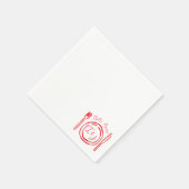 それがアモーレ 手描きイタリアンカップルシャワー スタンダードカクテルナプキン (角)