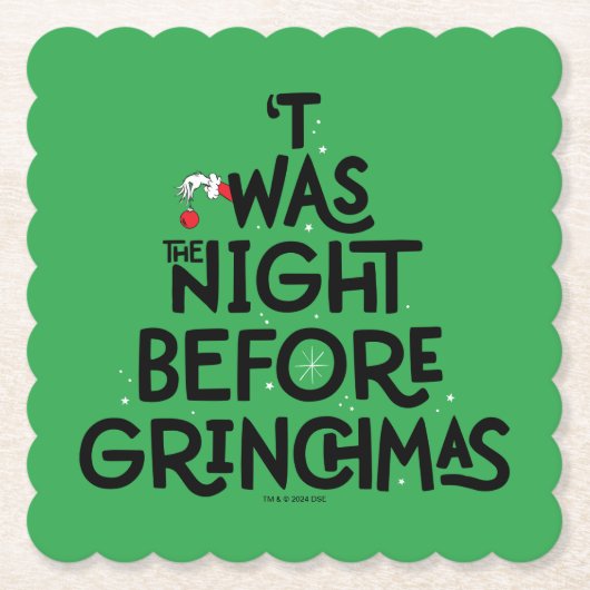 「それがグリンマスの前の夜だった ペーパーコースター (正面)