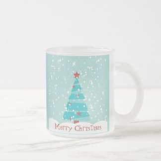 "それがコーヒー・マグ"メリークリスマスの雪が降るようにして下さい フロストグラスマグカップ
