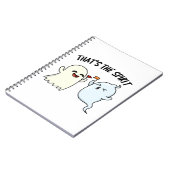 それがスピリット面白いハロウィーン幽霊パン ノートブック (左側)