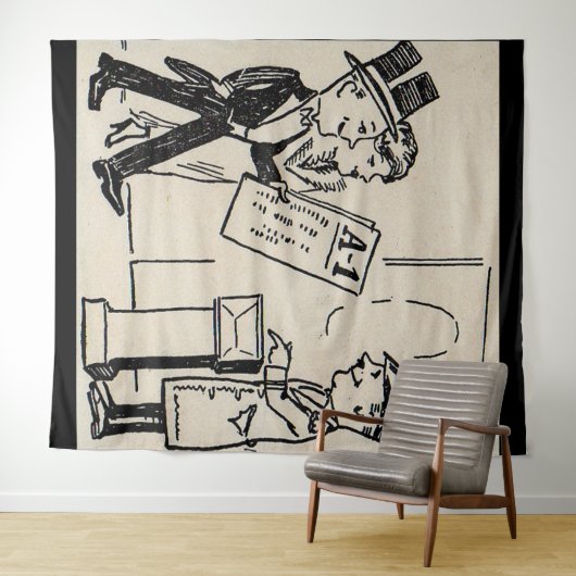 それがチケット- 1920年代の劇場漫画 タペストリー (インサイチュ(横))