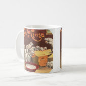 それがチーズかわいいヴィンテージネズミ コーヒーマグカップ (正面左)