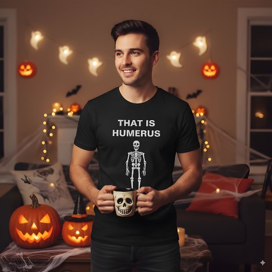 それがハメロス面白いハロウィーン骨格の骨パンだ Tシャツ