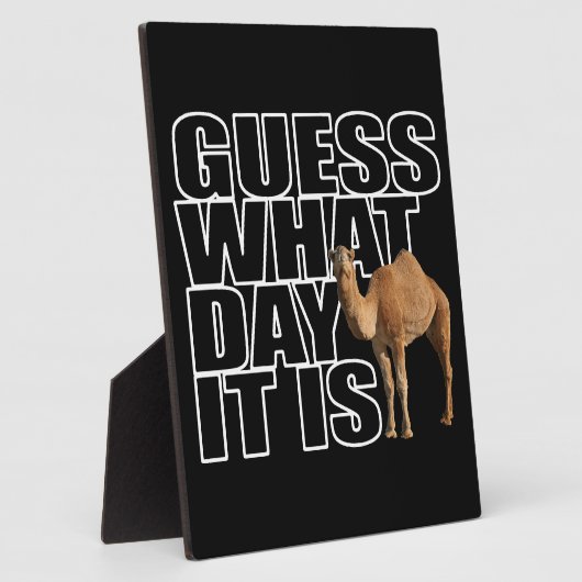 それがハンプ・デイ・ラクダである日を推測する フォトプラーク (側面)