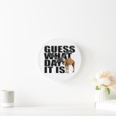 それがハンプ・デイ・ラクダである日を推測する ラウンド壁時計 (ホーム)