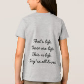 それが人生だ。それは人生だ。彼らは皆命だ トライブレンドＴシャツ (裏面)