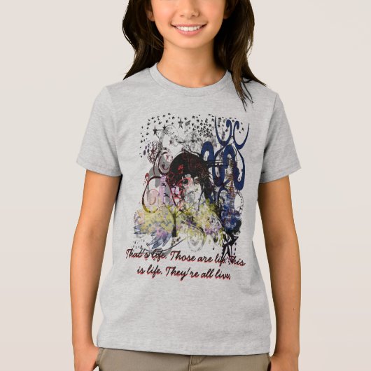 それが人生だ。それは人生だ。彼らは皆命だ トライブレンドＴシャツ (正面)