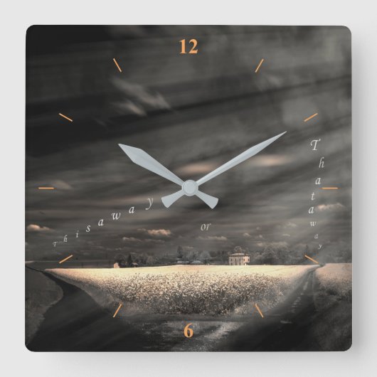 それが人生だ スクエア壁時計 (正面)