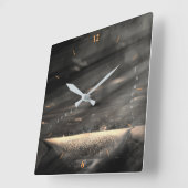 それが人生だ スクエア壁時計 (傾斜)