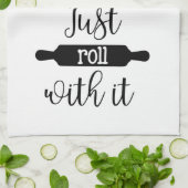 それが付いているちょうどロール|の小麦粉袋 キッチンタオル (折り畳み)